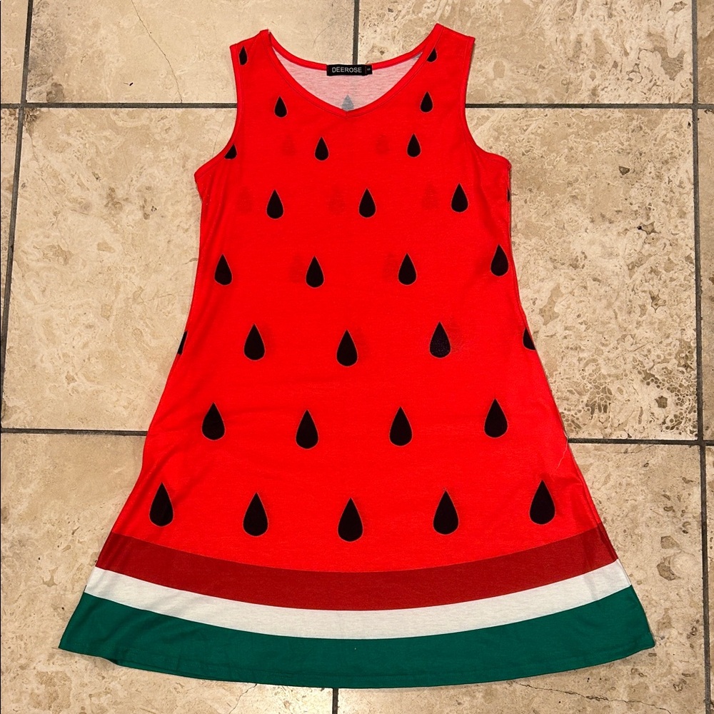 Women’s Watermelon Dress - Red & Green